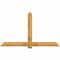 Ekena Millwork Eugene Rough Sawn Timber Gable Bracket, Western Red Cedar, 84"W x 49"H x 4"D x 6"F, 14/12 Pitch GBW084X49X0406EUG00RWR - alternate 1